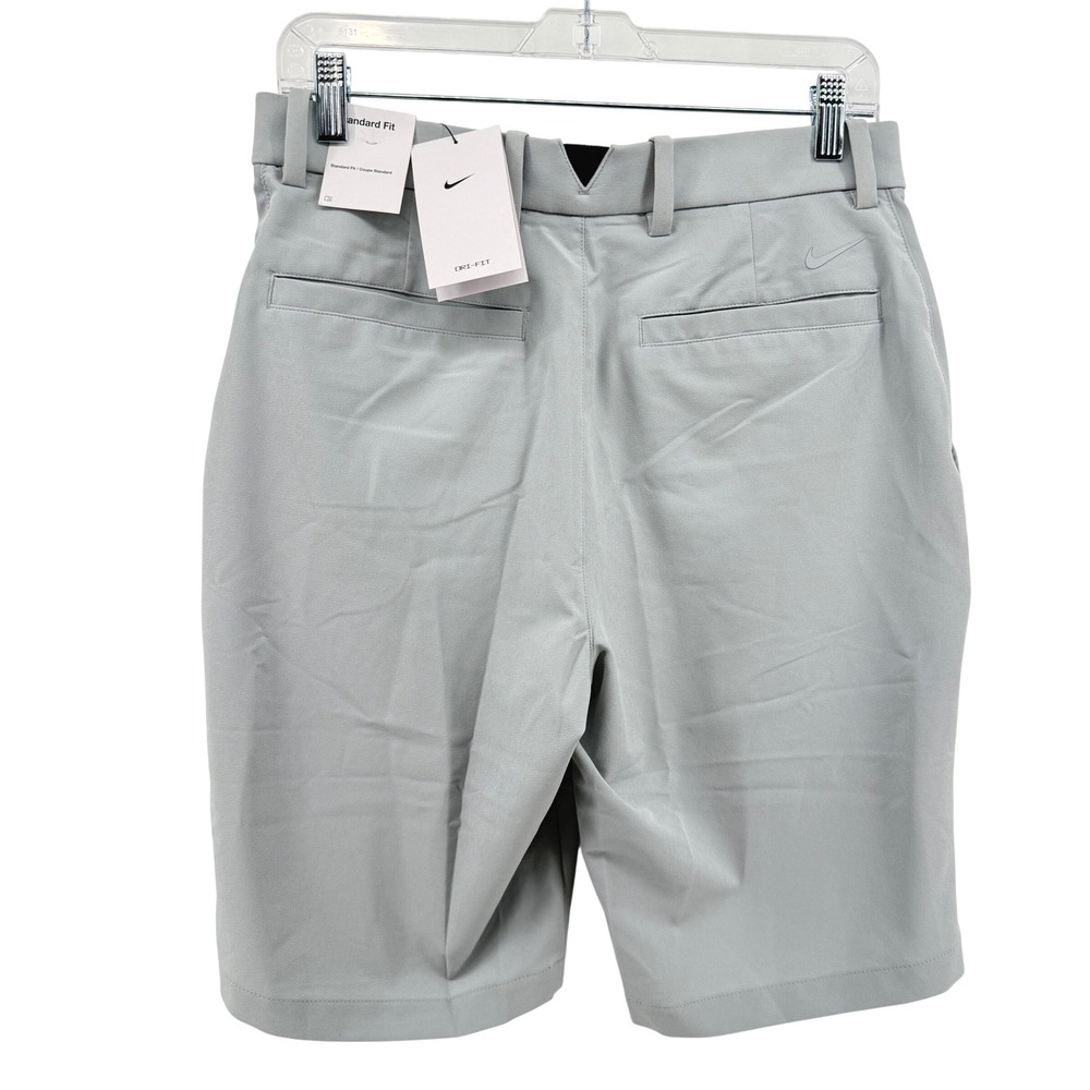 NEW Nike Golf Shorts Men 30 10" Grey Dri-FIT Standard Fit Performance CU9740-012